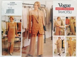 1334 TAMOTSU JACKET,  SHORT SLEEVE TOP,  DRESS, FLARE SKIRT, PANTS PATTERN 12-22 2 SIZES choice